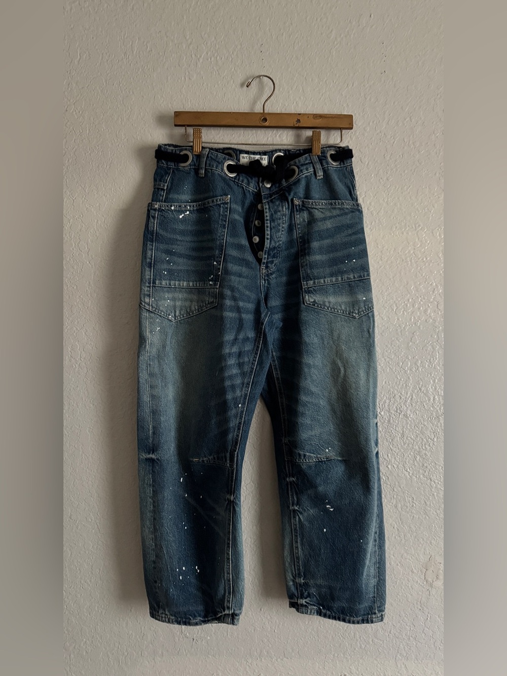 Free People We The Free Moxie Pull-On Barrel Jeans - Picture 3 of 4